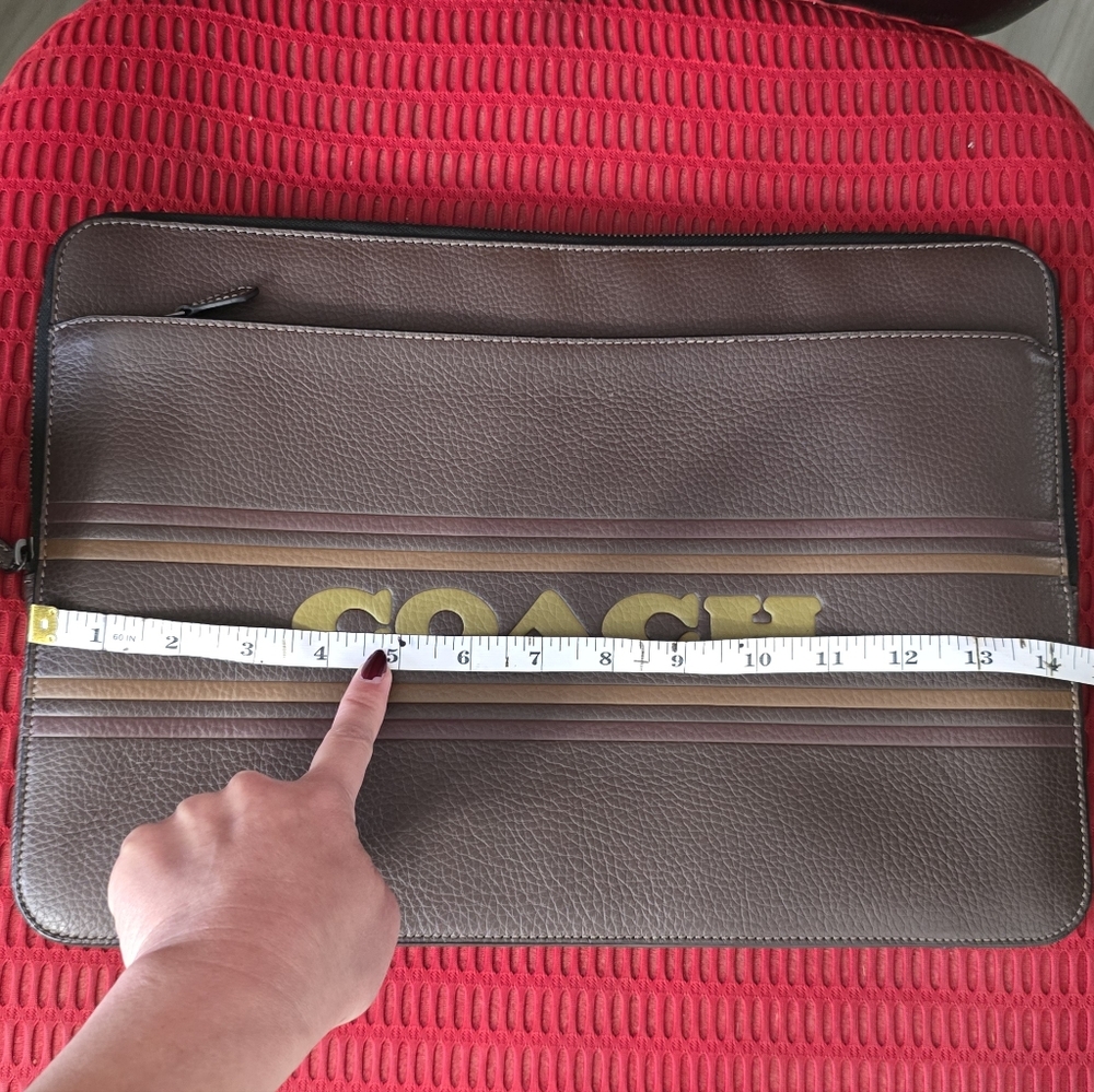 Coach 15 Laptop Case Mahogany Multi, CH068 - Picture 9 of 13